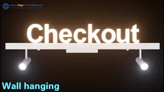 LED Multi Signs Bar Channel Lletter with Tracks
