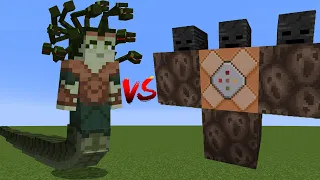 Wither Storm vs Gorgon in Minecraft. Can make Wither Storm to Stone?