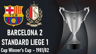 Barcelona vs Standard Liege - Cup Winners' Cup 1981-1982 Final - Full match