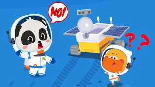 Little Panda's Life: Moon Explorers - Join Kiki and Learn About the Moon - Babybus Game Videos