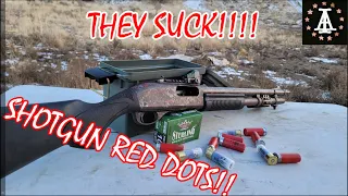 Red dots on shotguns