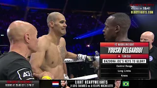 GLORY 78 TITLE FIGHT MIDDLEWEIGHT -85 KG DONOVAN WISSE VS YOUSRI BELGAROUI.