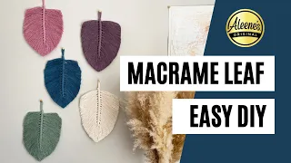 How To Make a Macrame Leaf with Fabric Stiffener