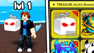 Level 0 To MAX Becoming GEAR 5 RUBBER in Blox Fruits!