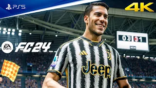 FC 24 - Juventus vs AC Milan | Serie A 23/24 Full Match | PS5™ [4K60]