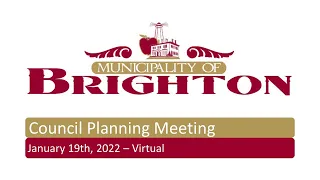 Brighton Municipal Council Meeting