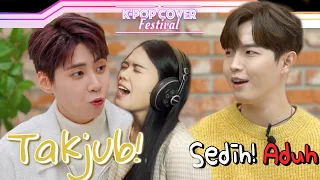 Reaksi KPOP Idol Mendengar Juara 2 Song Cover dari Indonesia | 2021 KPOP COVER Festival