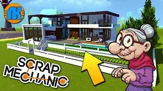 ПРОНИКНОВЕНИЕ В ХАЙ ТЕК ВИЛЛУ БАБКИНОГО ВНУЧКА !!! ОБЗОР в Scrap Mechanic !!!