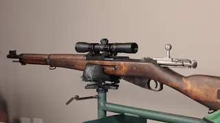 BadAce Finnish Mosin Nagant M39 NDT scout picatinny scope mount and accuracy video at 100 yards