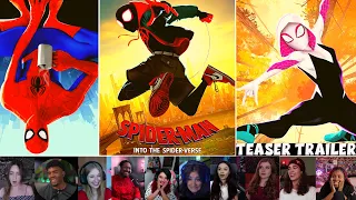 Spiderman Into the Spiderverse Reaction Mashup Trailer