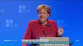 Angela Merkel beim Deutschen Arbeitgebertag am 22.11.18