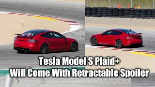 Tesla Model S Plaid+ Will Come With Retractable Spoiler