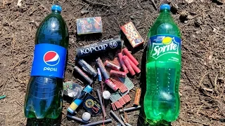 ✅🔥ЭКСПЕРИМЕНТ: БОЛЬШАЯ ПЕТАРДА vs PEPSI🔴Взрываем петарды🔴ВОДА + МОЩНАЯ ПЕТАРДА💦Бах в воде