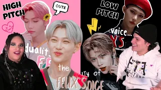 Siblings react to 'The duality of lee felix's voice'