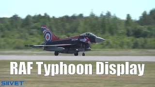 RAF Typhoon Display Team Arrival To Pori Airshow 2022 Finland [Pori 2022]