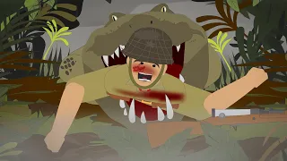 The Japanese Army VS deadly Crocodiles in WWII (Ramree Island Massacre)