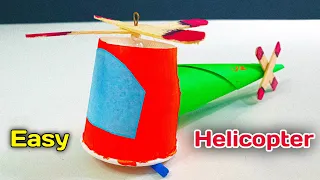 How To Make Rubber Band Helicopter | Helicopter From Paper cup | DIY Helicopter