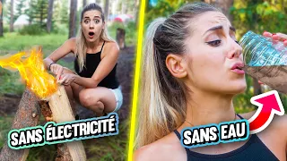 Survivre SANS eau SANS électricité pendant 24h (perdue dans la forêt) | DENYZEE