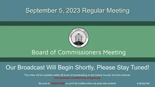 Board of Commissioners - September 5, 2023 Regular Meeting