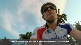 Riding Toward His Goal – Memorial Elbow Surgery Minimizes Cyclist’s Setback