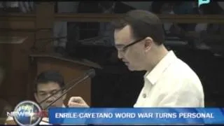 Enrile-Cayetano word war turns personal