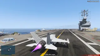 GTA V Spec Ops Michael's Aircraft Carrier Heist/ Raid + Six Star Escape(RDE 3.1.6)