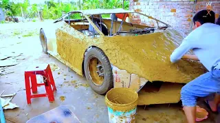 Super car lamborghini 2022 |Full 210 Days Homemade Super Car LAMBORGHINI HURACAN from Abandoned Car
