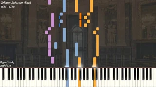 JS Bach - Organ Prelude and Fugue in C Major BWV 553 | Organ Synthesia | Library of Music