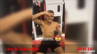 Manchester United Players doing Jesse Lingard Challenge