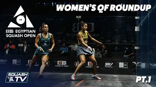 Squash: CIB Egyptian Squash Open 2020 - Women's QF Roundup [Pt.1]