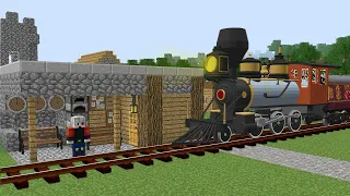 1000$ THEMURAT TREN İSTASYONU - Minecraft