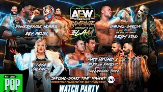 AEW Rampage St. Patrick's Day Slam 3/17/23 Full Show Live Stream Watch Party - Taya Valkyrie - Hobbs