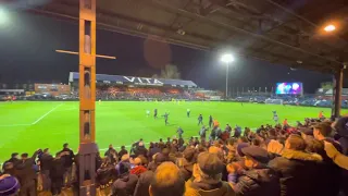 Stockport vs Bolton FA Cup 1st round replay - pitch invasion after final whistle.