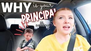 I got a call from the PRINCIPAL (on his birthday)