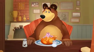 Masha and the Bear Pizzeria - Make the Best Homemade Pizza for Your Friends! cartoons for kids 121