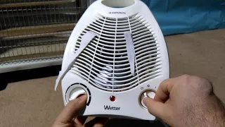 Electric heater with fan