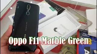 Unboxing Oppo F11 Marble Green color