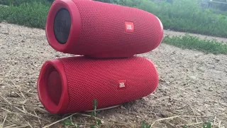 JBL CHARGE 4 RED TL-IJ VS JBL CHARGE 3 RED TL-KH 100%VOL