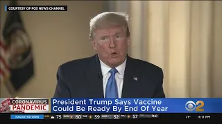 Trump: Coronavirus Vaccine Could Be Ready By End Of The Year