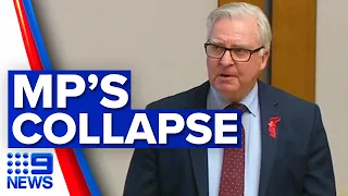 Labor MP Chris Hayes 'in good spirits' after collapse in Parliament | 9 News Australia