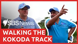 Australian and PNG leaders walk the Kokoda Track ahead of Anzac Day dawn service | SBS News