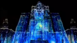 Видео проекция на МГУ, «Альфа-Шоу 4D» ч.1 / Huge laser mapping Moscow