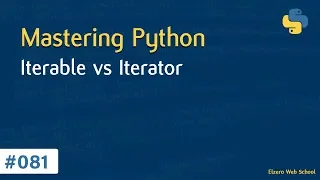 Learn Python in Arabic #081 - Iterable Vs Iterator