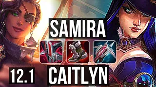 SAMIRA & Rell vs CAITLYN & Soraka (ADC) | Rank 3 Samira, Quadra, Legendary | NA Master | 12.1