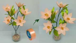 DIY | How To Make Satin Ribbon Flower Very Easy | Satin Ribbon Flowers Tutorial