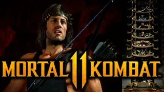 MK11 *RAMBO* KLASSIC TOWER GAMEPLAY!! (ENDING)