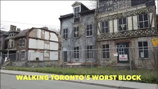 Toronto Notorious Street Walk - A Tour Up George St & Braving The Worst Block In The Entire City- 4K