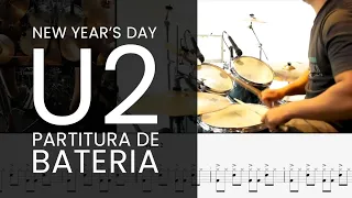 NEW YEAR'S DAY U2 🎆 DRUM COVER PARTITURA