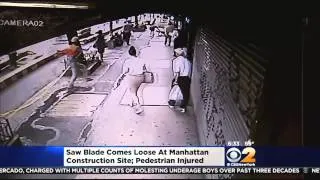 Work Halted At Manhattan Construction Site After Saw Blade Comes Loose, Hits Pedestrian