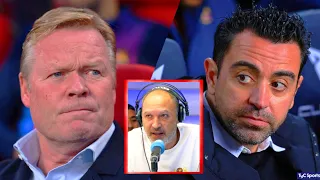 El DEMOLEDOR dato que demuestra que Xavi tiene peores números que Koeman como entrenador del Barça